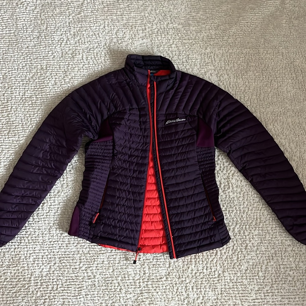 Eddie Bauer Storm 800 Insulated Goose Down Puffer Jacket Purple - Picture 9 of 9